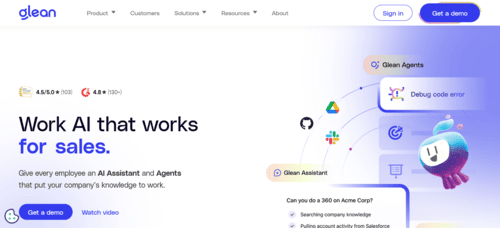 Glean.com - Inteligencia Artificial (IA) - www.inteligenciaartificialia.es