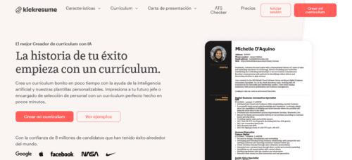 Kickresume.com - Inteligencia Artificial (IA) - www.inteligenciaartificialia.es